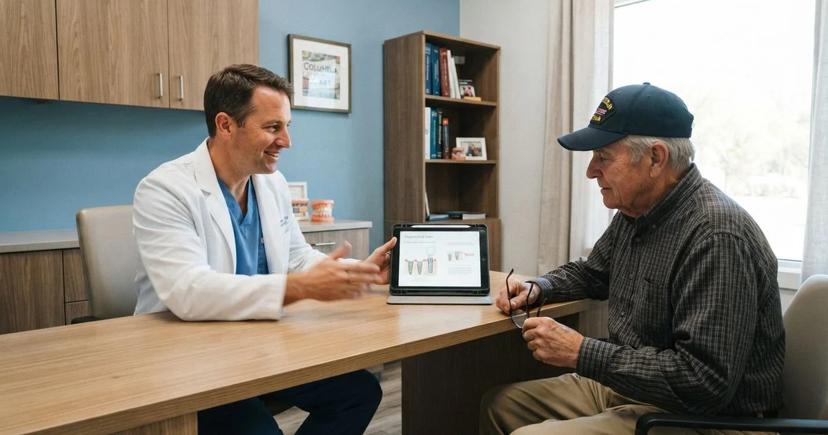 Dental implants for veterans in Columbia, SC: VA benefits and local options